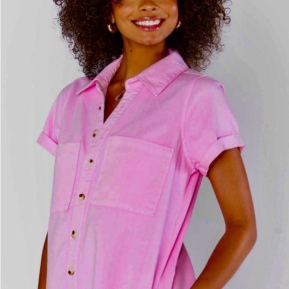 NWT Show Me Your MuMu Barbie Pink Women's Shorts Romper M - Picture 5 of 8